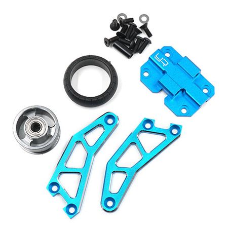 Yeah Racing Adjustable Aluminium Wheelie Bar for Tamiya Wild Willy 2/ GF01/WR02 Blue (TAWR-010BU)