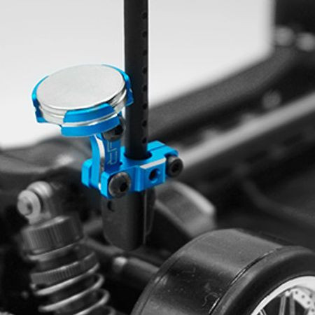 Yeah Racing Aluminium CNC Magnetic Invisible Body Mounting System 2pcs Blue (YA-0531BK)