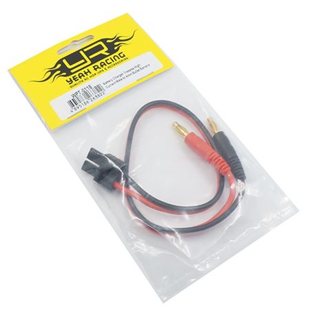 Yeah Racing 35cm Battery Charger Traxxas Style High Current Male to 4mm Bullet Banana (WPT-0118)