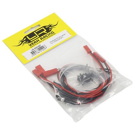 Yeah Racing Ultra Bright F/R LED Light Kit for 1:10 with Light Holders (LK-0001WT)