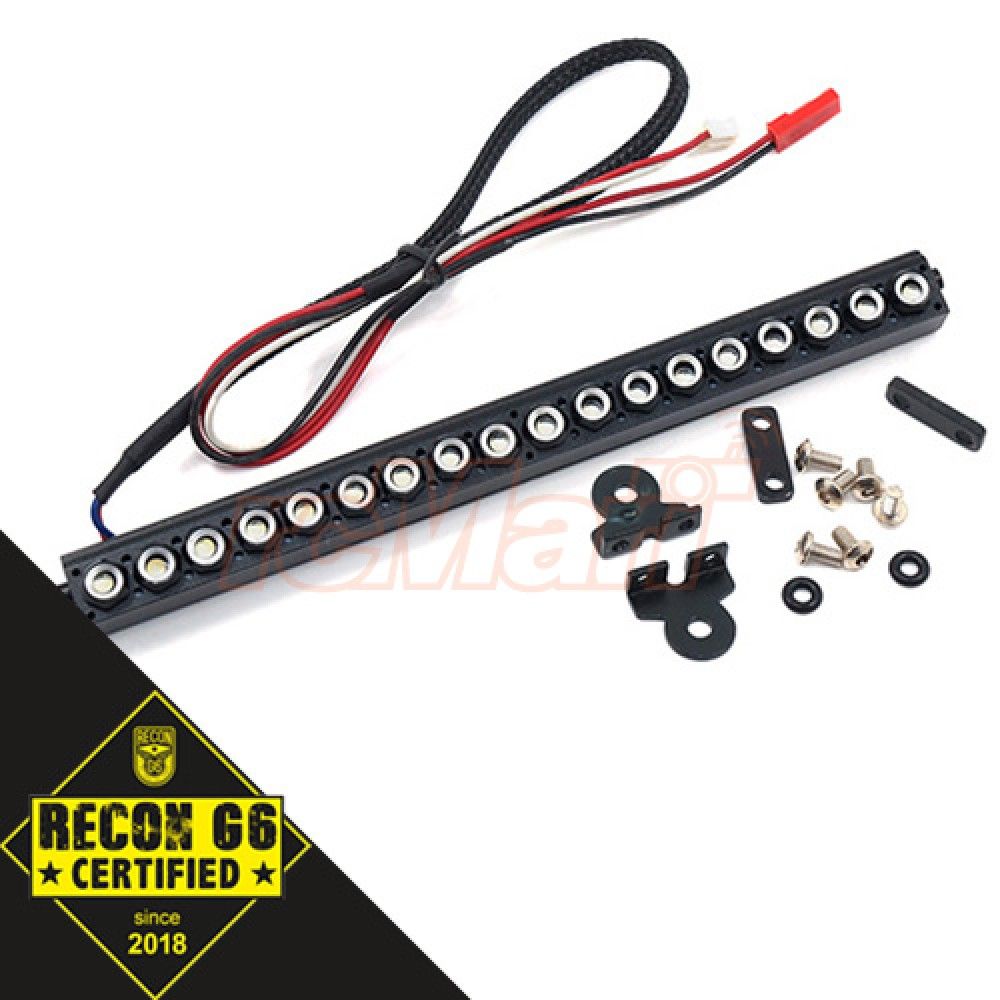 Yeah Racing 1/10 Aluminium White LED Light Bar Black for Crawler &#039;G6 Certified&#039; (YA-0507BK)