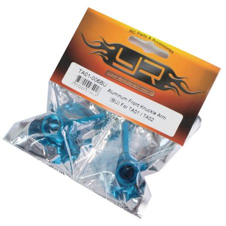 Yeah Racing Aluminium Front Knuckle Arm Blue TA01/TA02 (TA01-006BU)