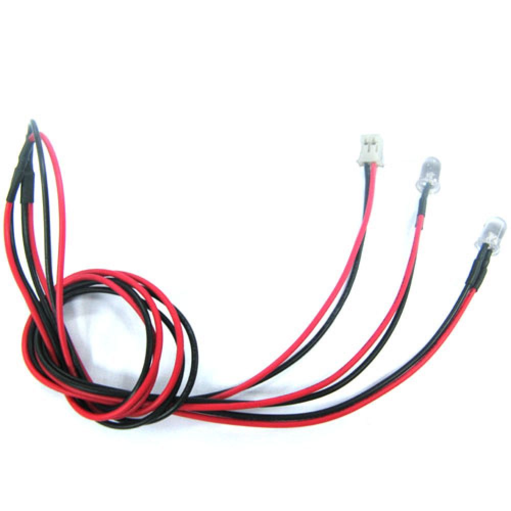 Yeah Racing 3MM LED Light Set - White (LK-0008WT)