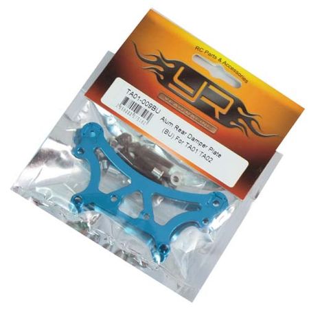 Yeah Racing Aluminium Rear Damper Plate BlueFor TA01 / TA02