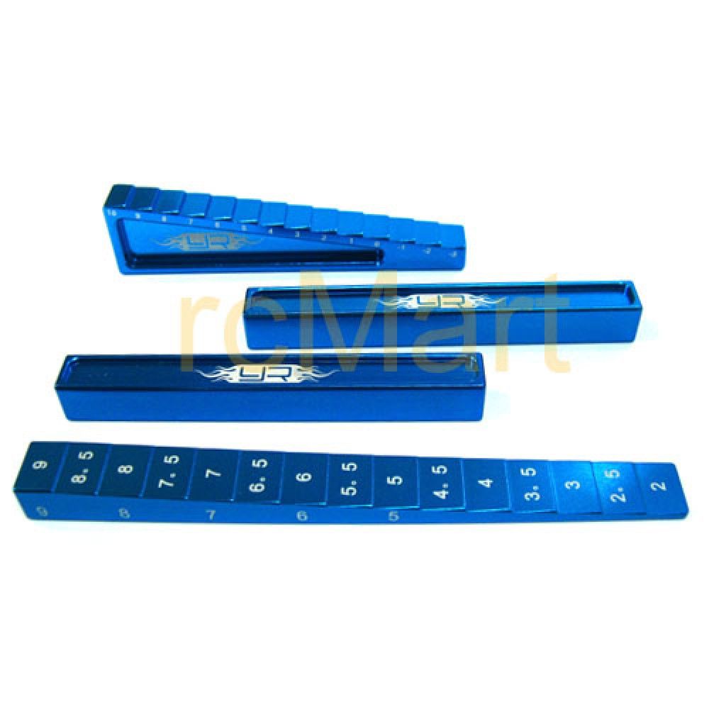 Yeah Racing Chassis Setting Kit Blue for 1:10 &amp; 1:8 On Road (YT-0025BU)
