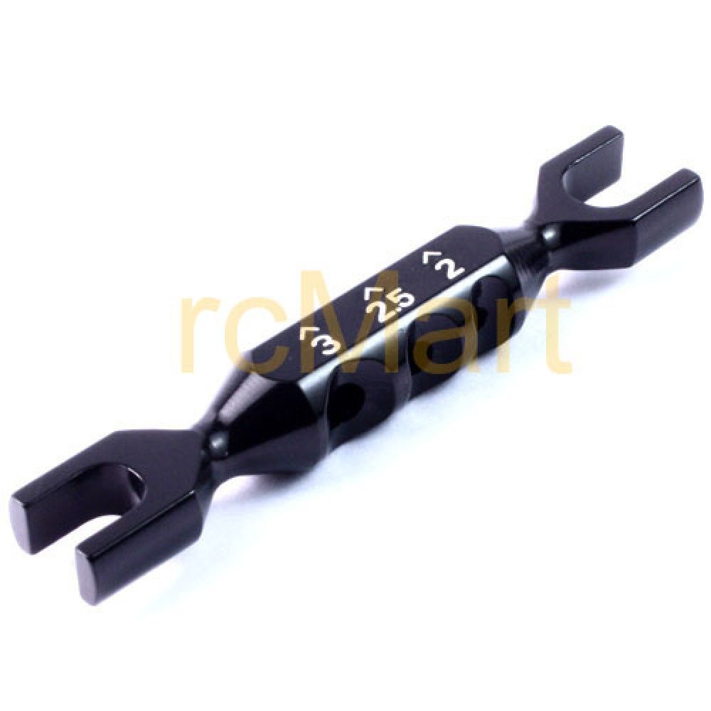 Yeah Racing 4-In-1 Multi-Purposes Aluminium Turnbuckle Turner Black (YT-0106BK)