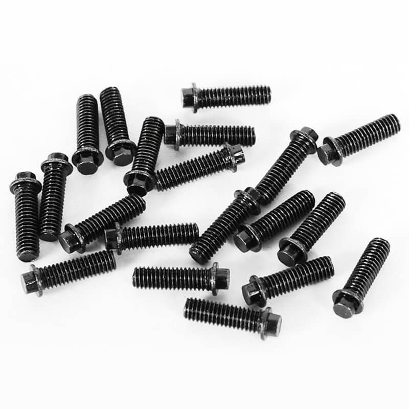 RC4WD Miniature Scale Hex Bolts (M3X 10mm) (Black) (Z-S0692)