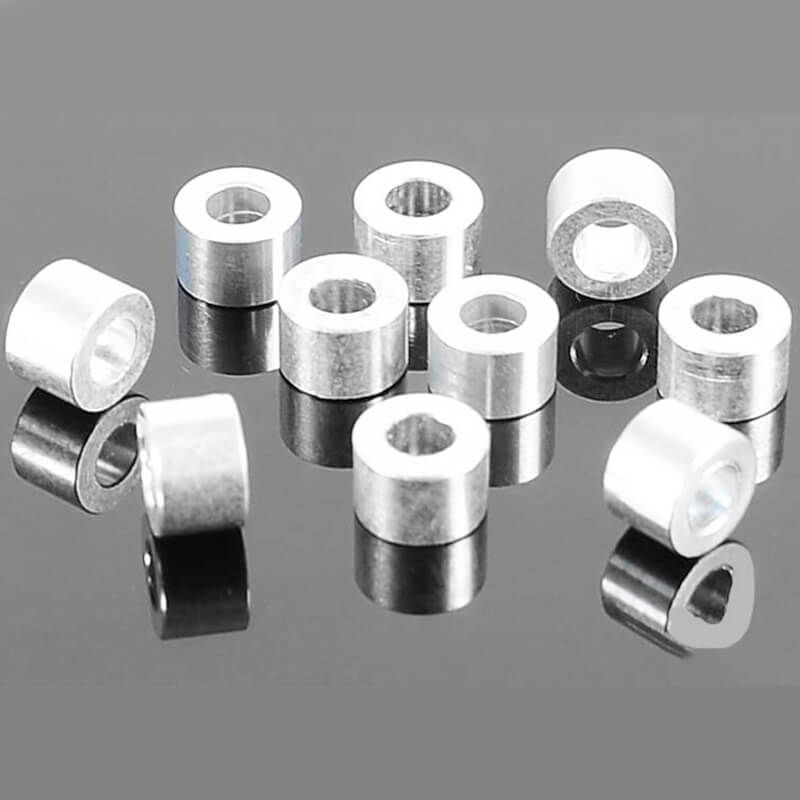 RC4WD 4mm Silver Spacer With M3 Hole (10) (Z-S0983)