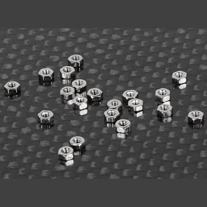 RC4WD Regular M1.6 Nuts (Silver) (Z-S1230)