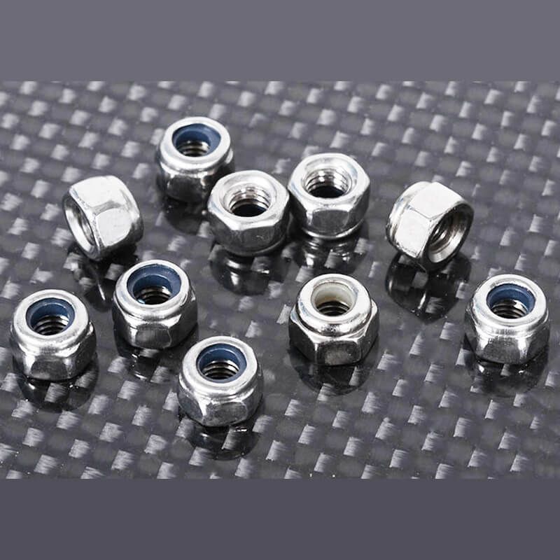 RC4WD Nylock Nuts M4 (Silver) (Z-S1265)